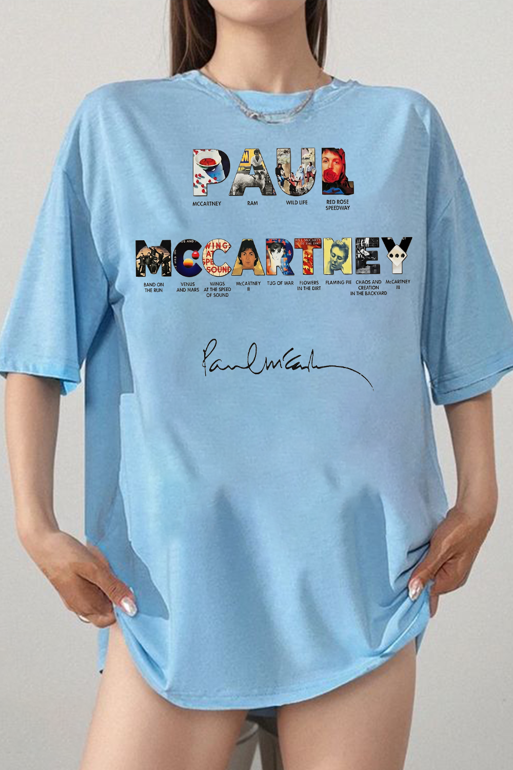 Paul Mccartney Print Women Shirt