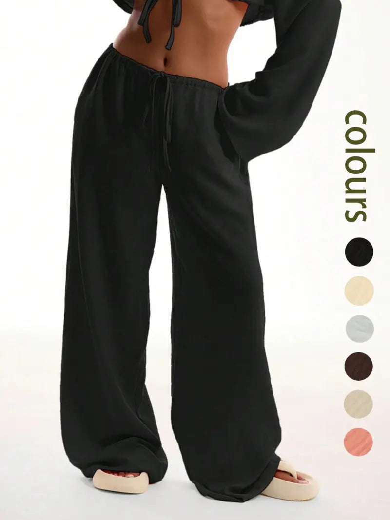 Women's Solid Pocket Pants
