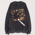 Funny Cat Meme Vintage Sweatshirt