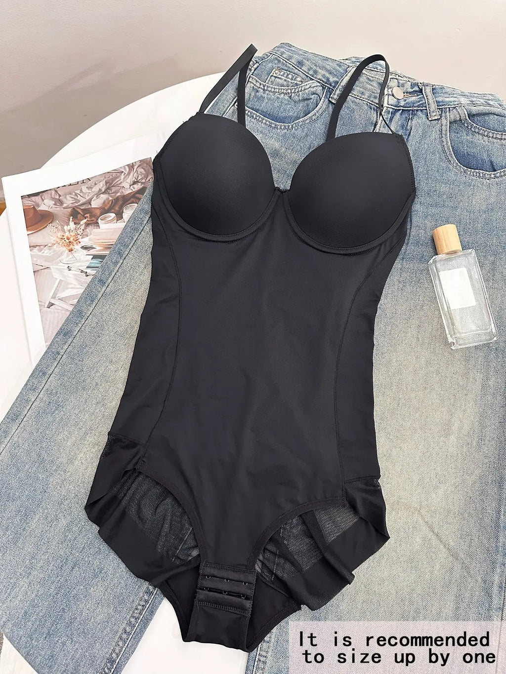 Women's Bodysuit with Bra and Adjustable Straps, Slimming Shaping Artistry, Sizes XS to Xxl for All Seasons