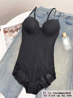 Women's Bodysuit with Bra and Adjustable Straps, Slimming Shaping Artistry, Sizes XS to Xxl for All Seasons