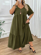 Women's Plus-Size Summer Bohemian-Style Dress