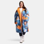 Drying Robe Waterproof Wind Resistant Changing Robe Soft Sherpa Fleece Lined Oversized Hooded Long Sleeve Coat Jacket for Kids Adults Men Women Surfing Beach Swimming Keep Dry