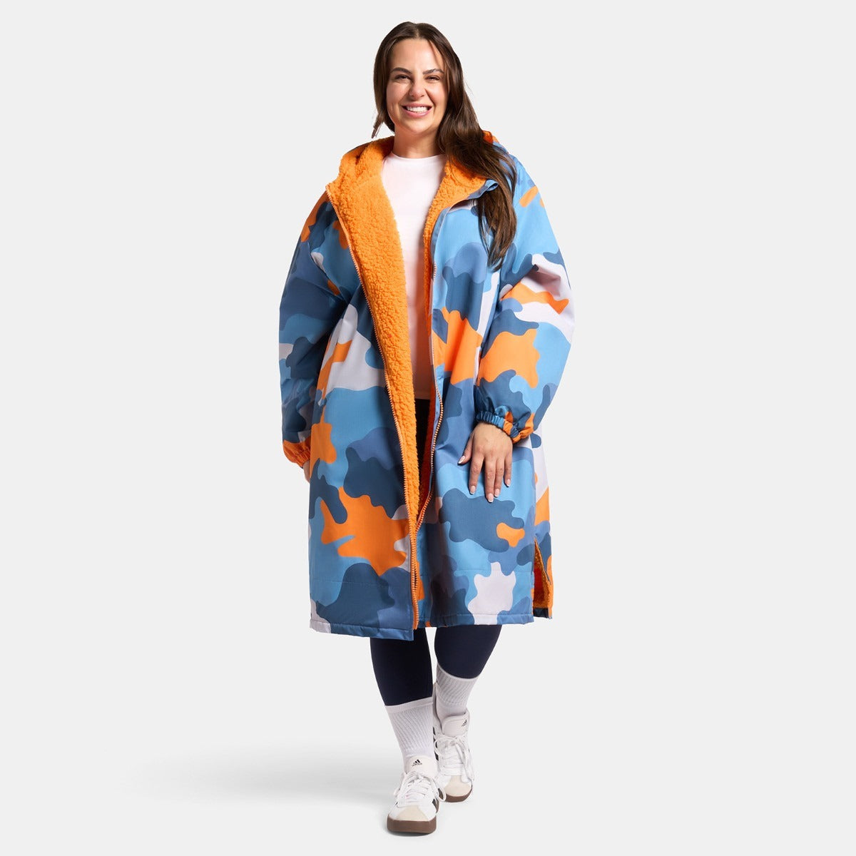 Drying Robe Waterproof Wind Resistant Changing Robe Soft Sherpa Fleece Lined Oversized Hooded Long Sleeve Coat Jacket for Kids Adults Men Women Surfing Beach Swimming Keep Dry