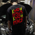 Know Jesus Know Peace Printed Men's T-shirt