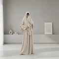 L'Ensemble de prière, Abaya Khimar 2 pièces en Tissu Jazz, Mastour et Pratique
