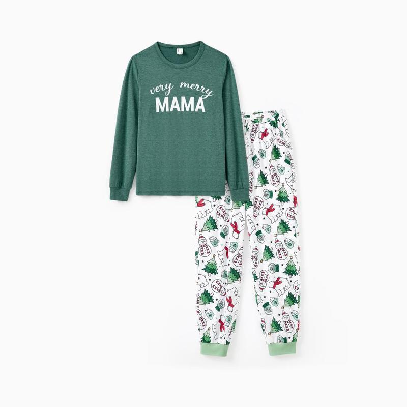 Christmas Pajamas Soft & Stretchy Family Matching  Long Sleeve Sets MAMA&DADA Patterned Sleepwear for Women Men Couples Adult Kids,Cute Pajama,Cozy Pajamas ,Flame Resistant,autumntok,wintertok,BFCM Early Bird