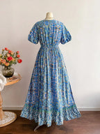 Plus Size Short-Sleeve Floral Print Dress