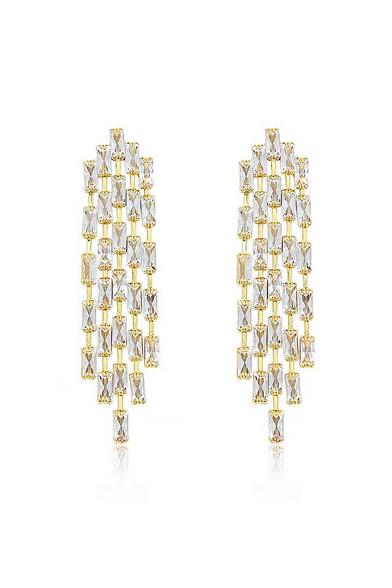 Curveins Crystal Drop Dangle Earrings