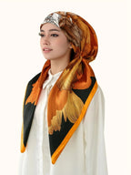 Elegant Satin Hijab Scarf, Soft Breathable Fabric, Easy Sweat Absorption, Perfect for Daily Wear, Elastic Fit Design, Head Scarf