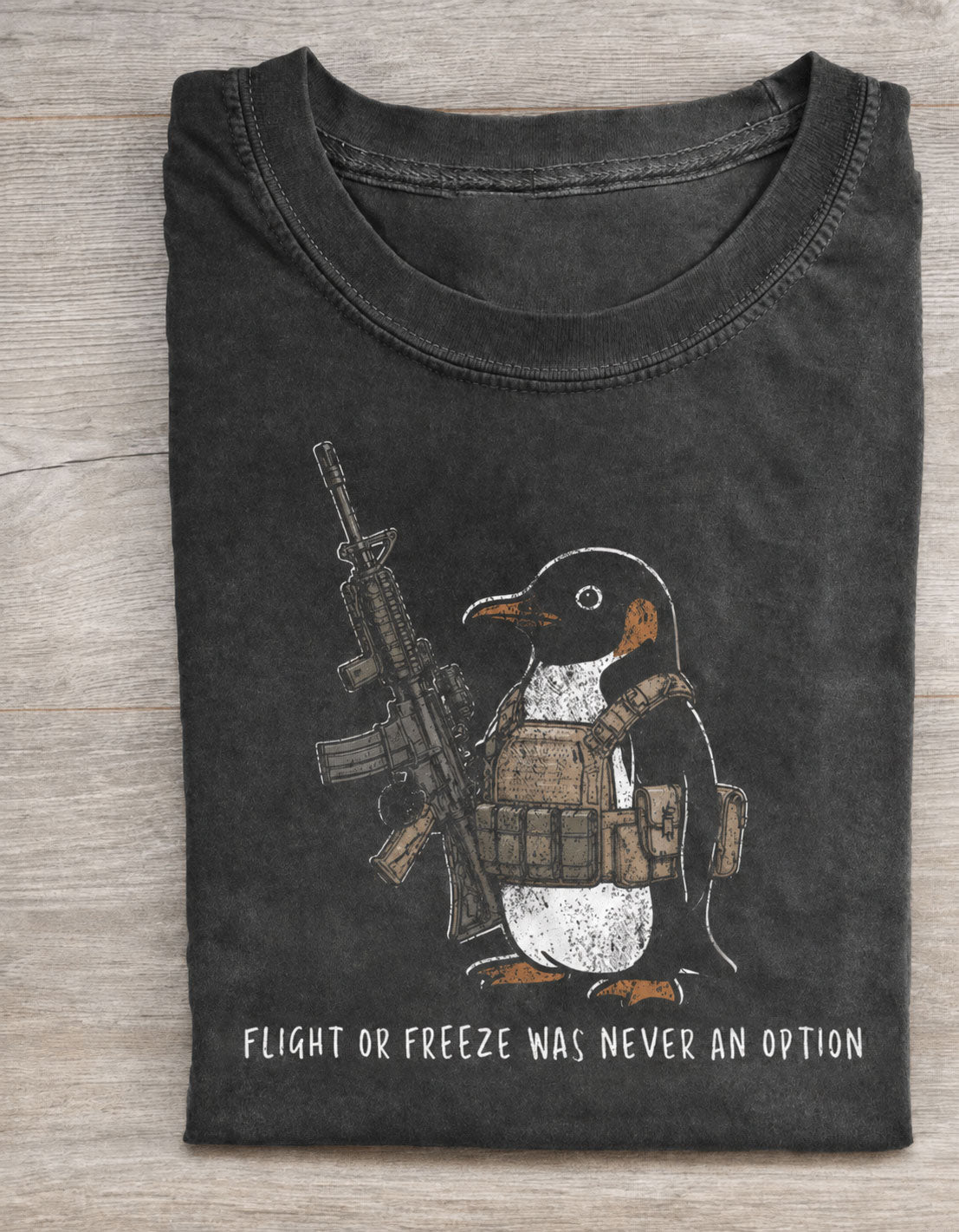 Flight Or Freeze Was Never An Option Vintage Comfort Colors Tee