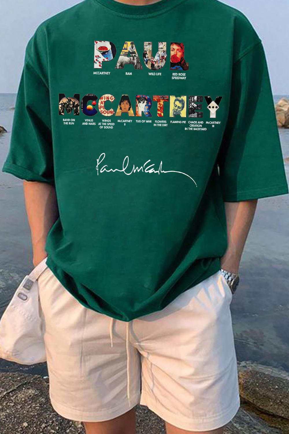 Paul Mccartney Print Shirt