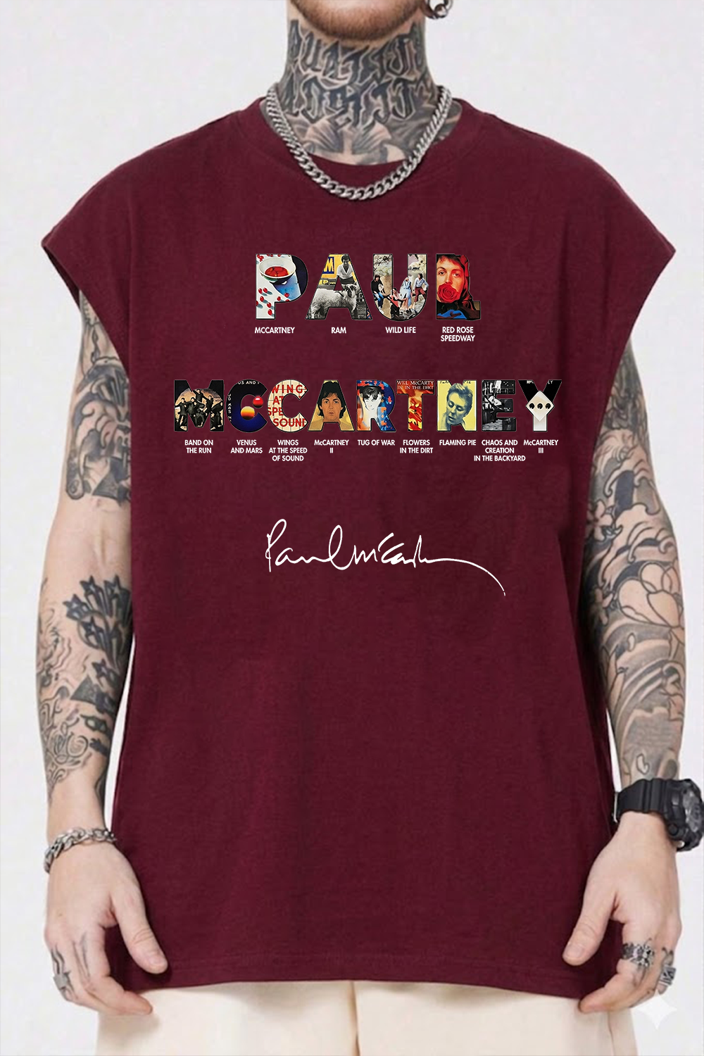Paul Mccartney Print Tank