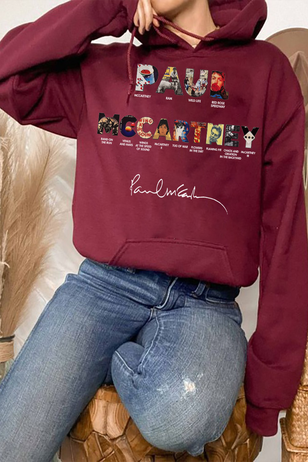 Paul Mccartney Print Women Hoodie