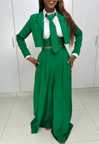 Women Temperament Commuting Three Piece Set