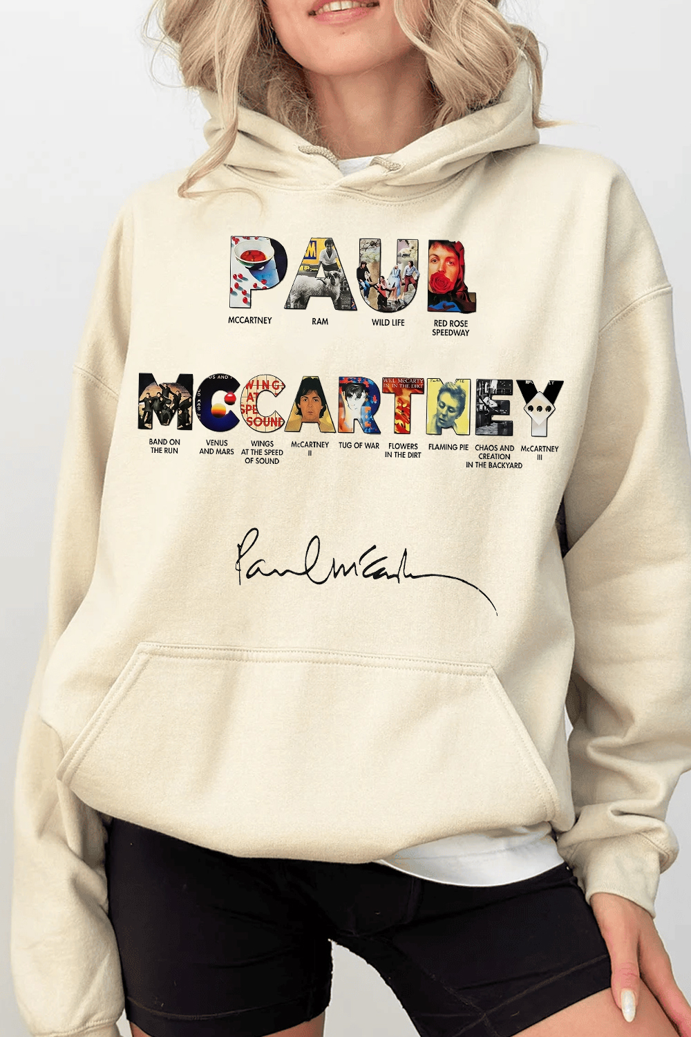 Paul Mccartney Print Women Hoodie