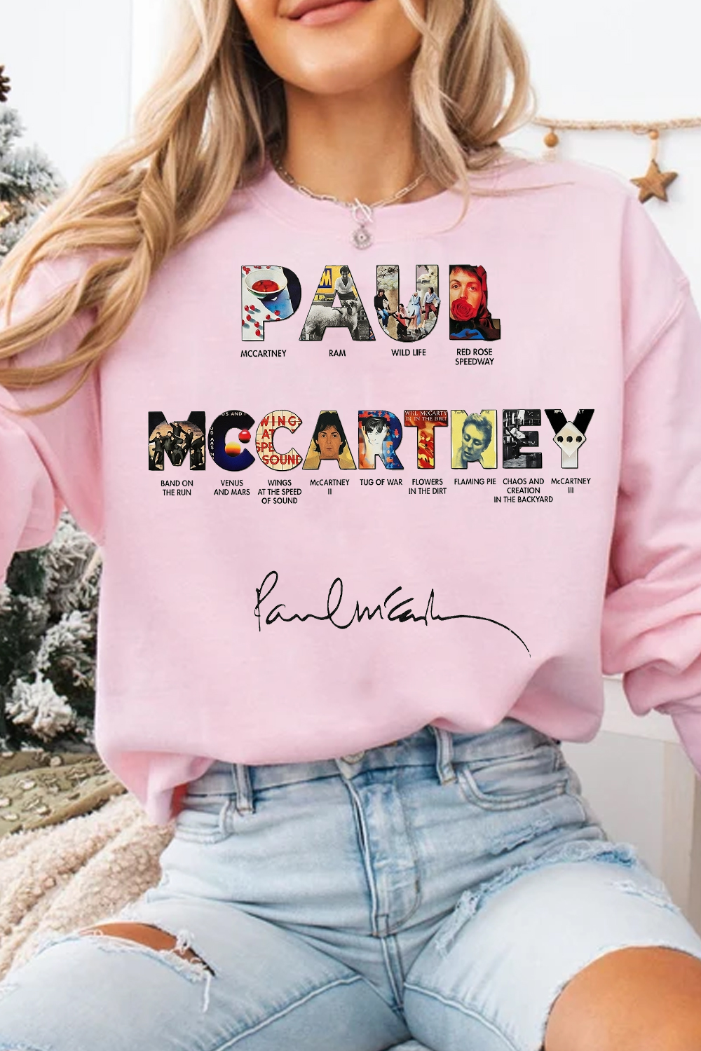 Paul Mccartney Print Women Sweatshirt