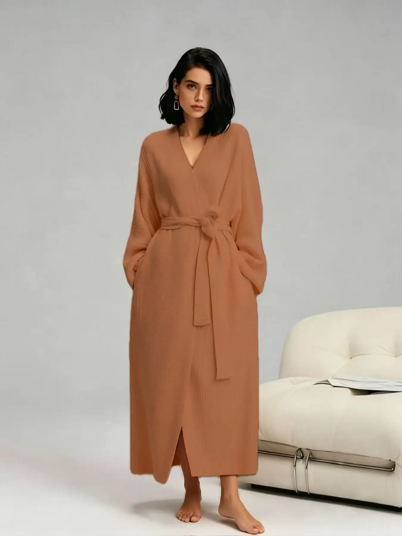 Women's Double-Sided Fleece Robe