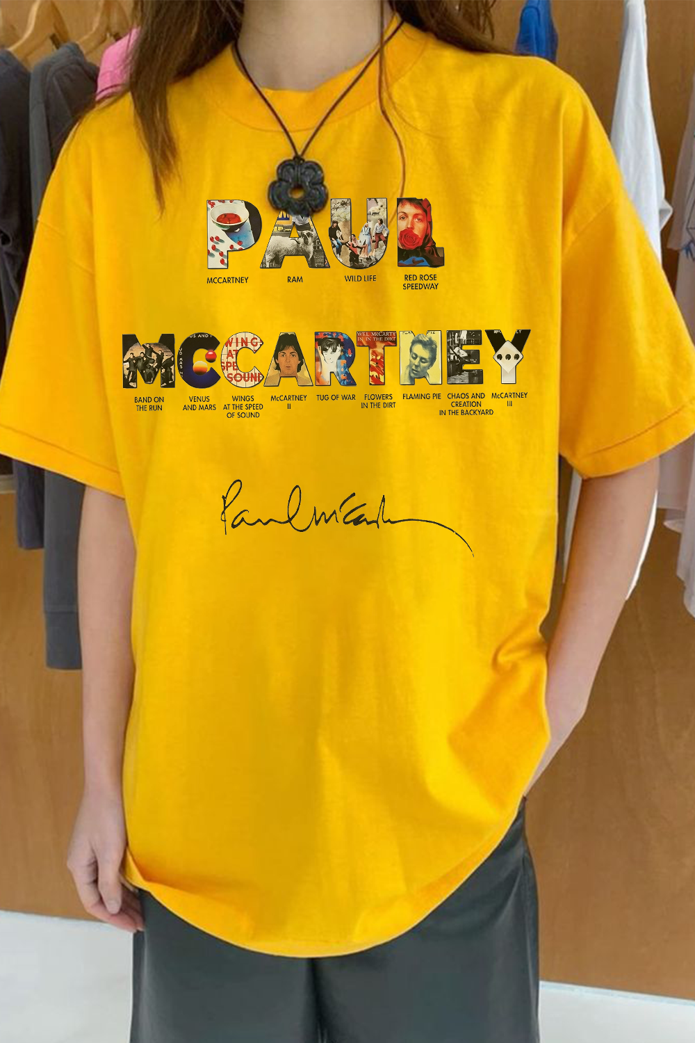 Paul Mccartney Print Women Shirt