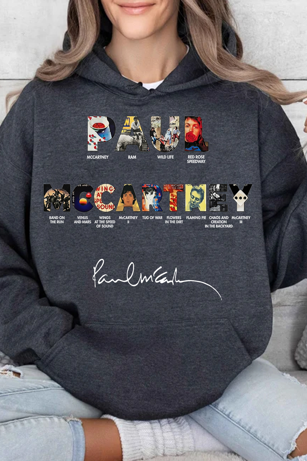 Paul Mccartney Print Women Hoodie