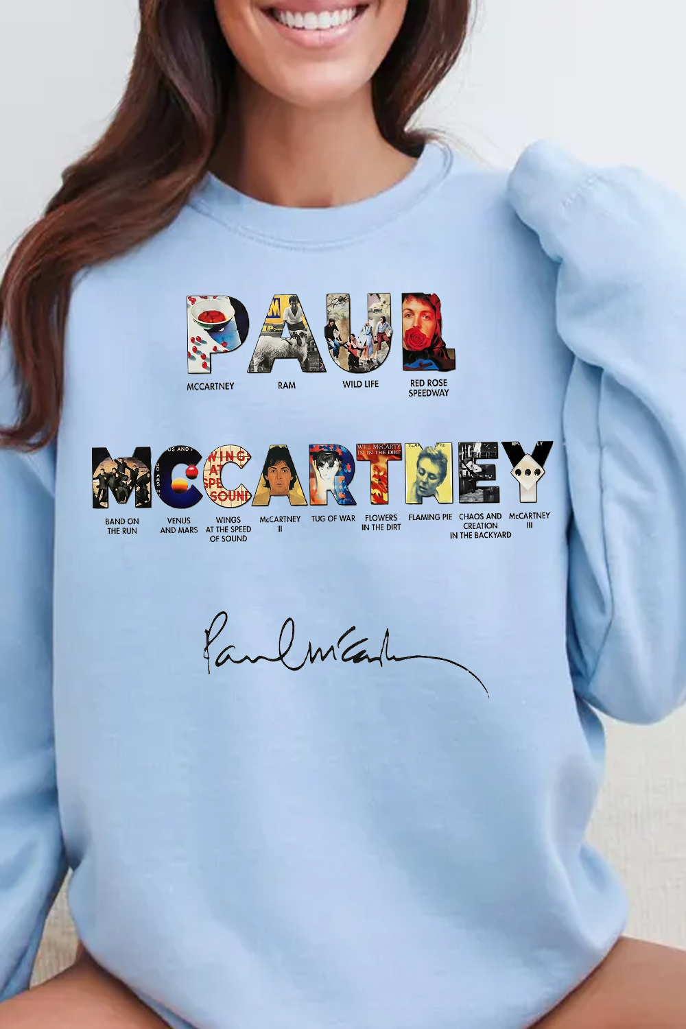 Paul Mccartney Print Women Sweatshirt