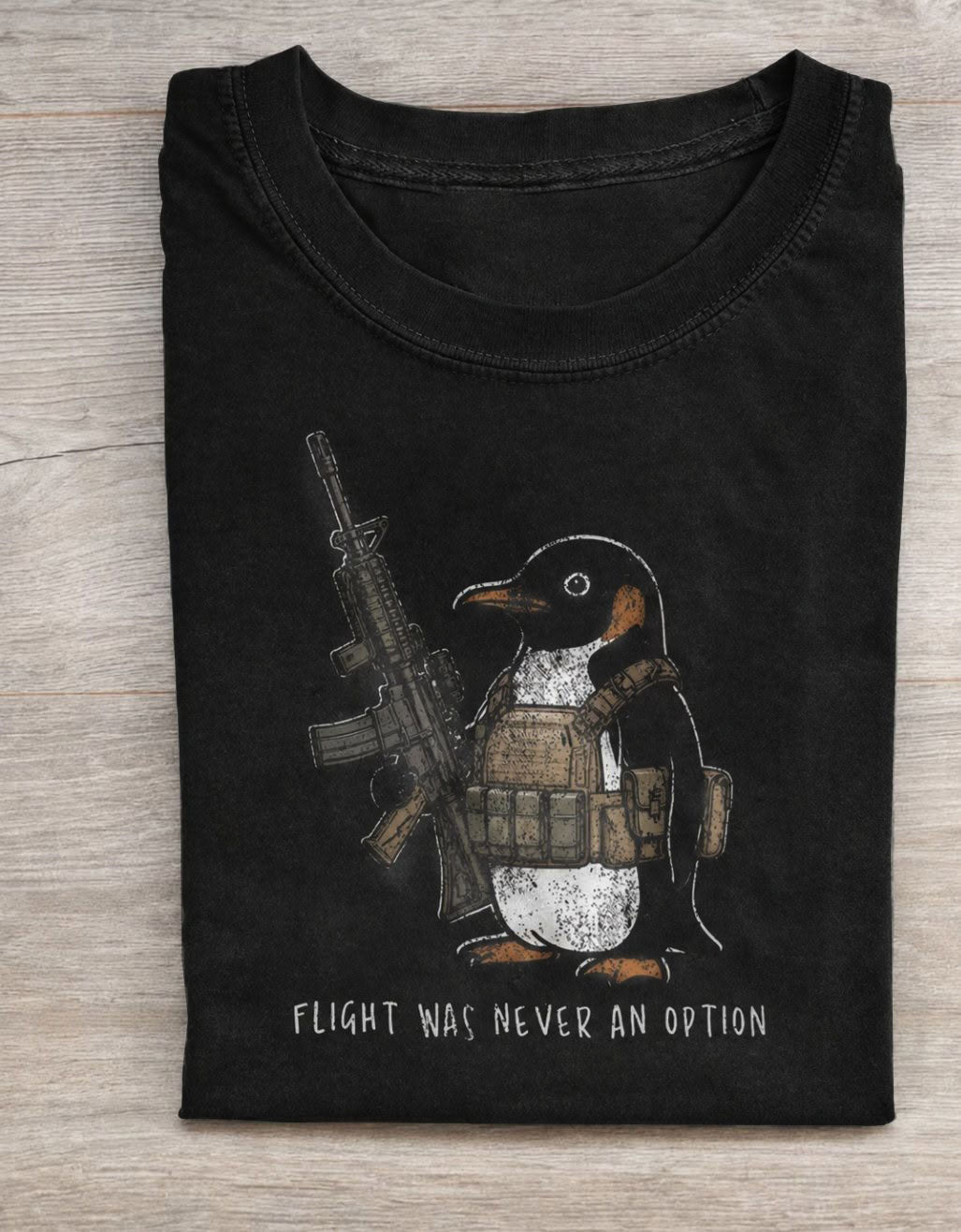 Flight Was Never An Option Vintage Comfort Colors Tee