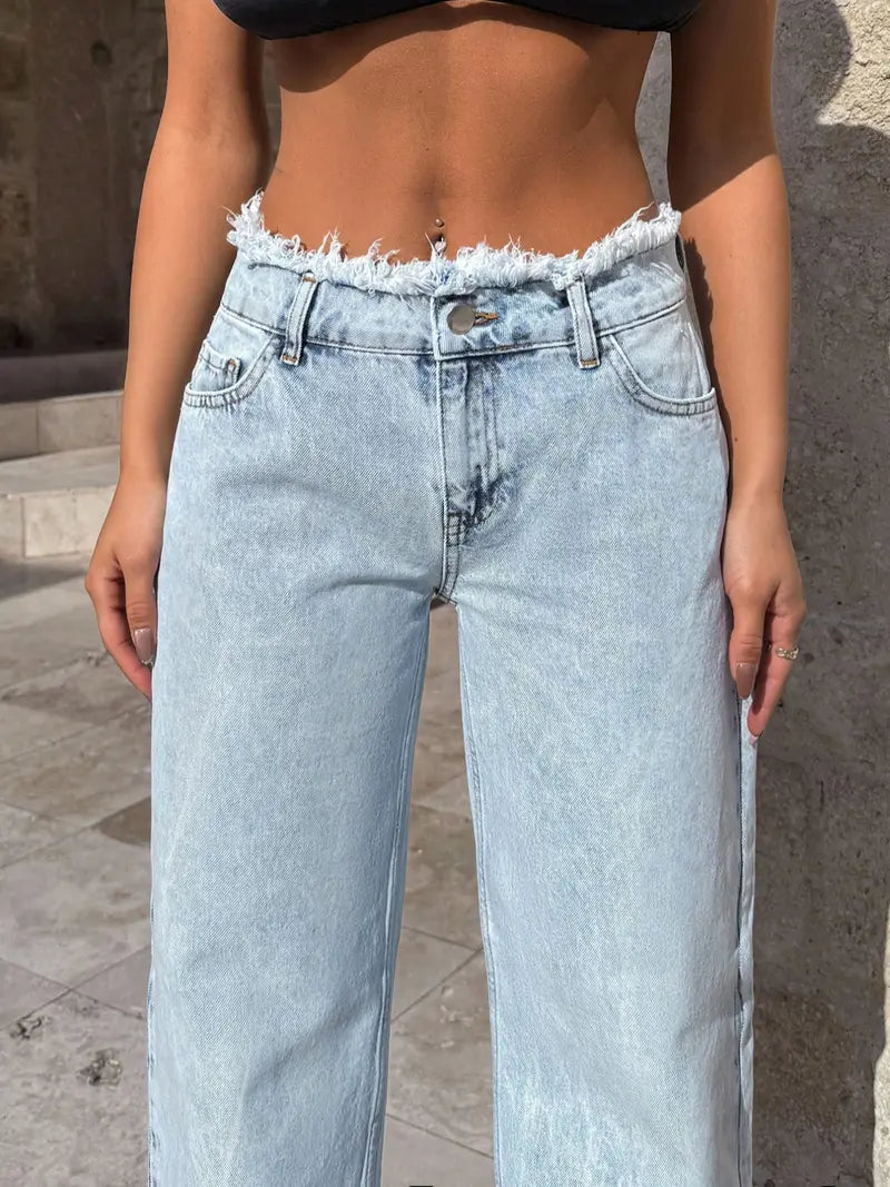 Women's High-Waisted Baggy Jeans