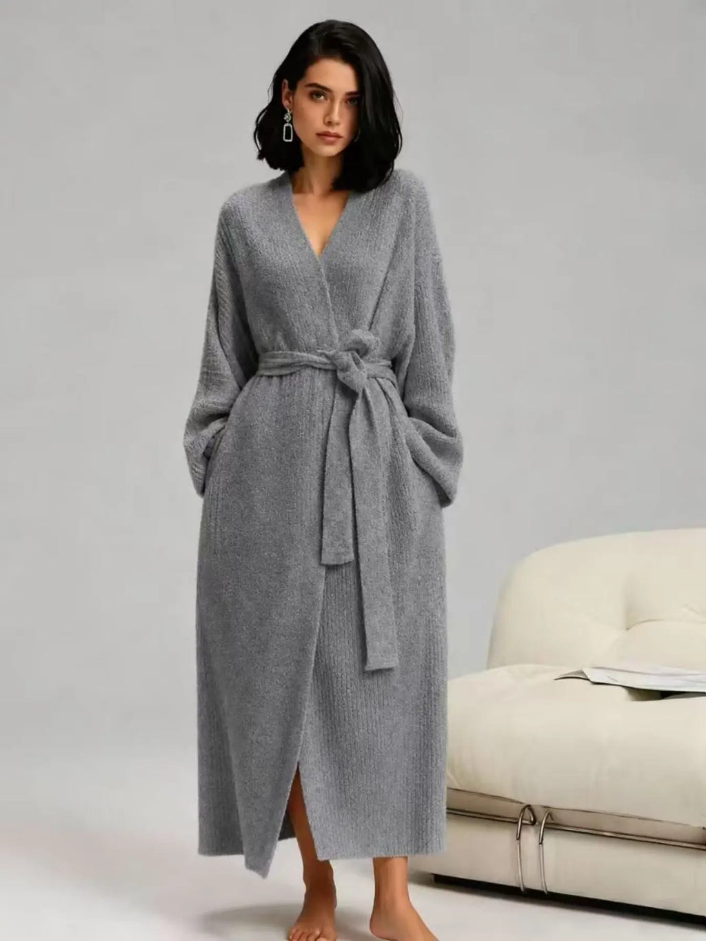 Women's Double-Sided Fleece Robe
