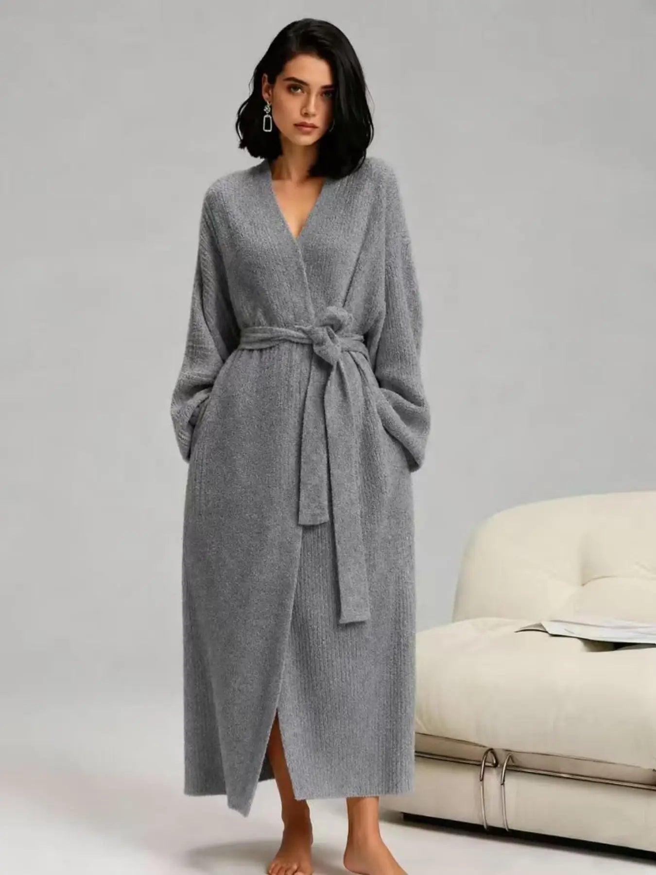 Women's Double-Sided Fleece Robe