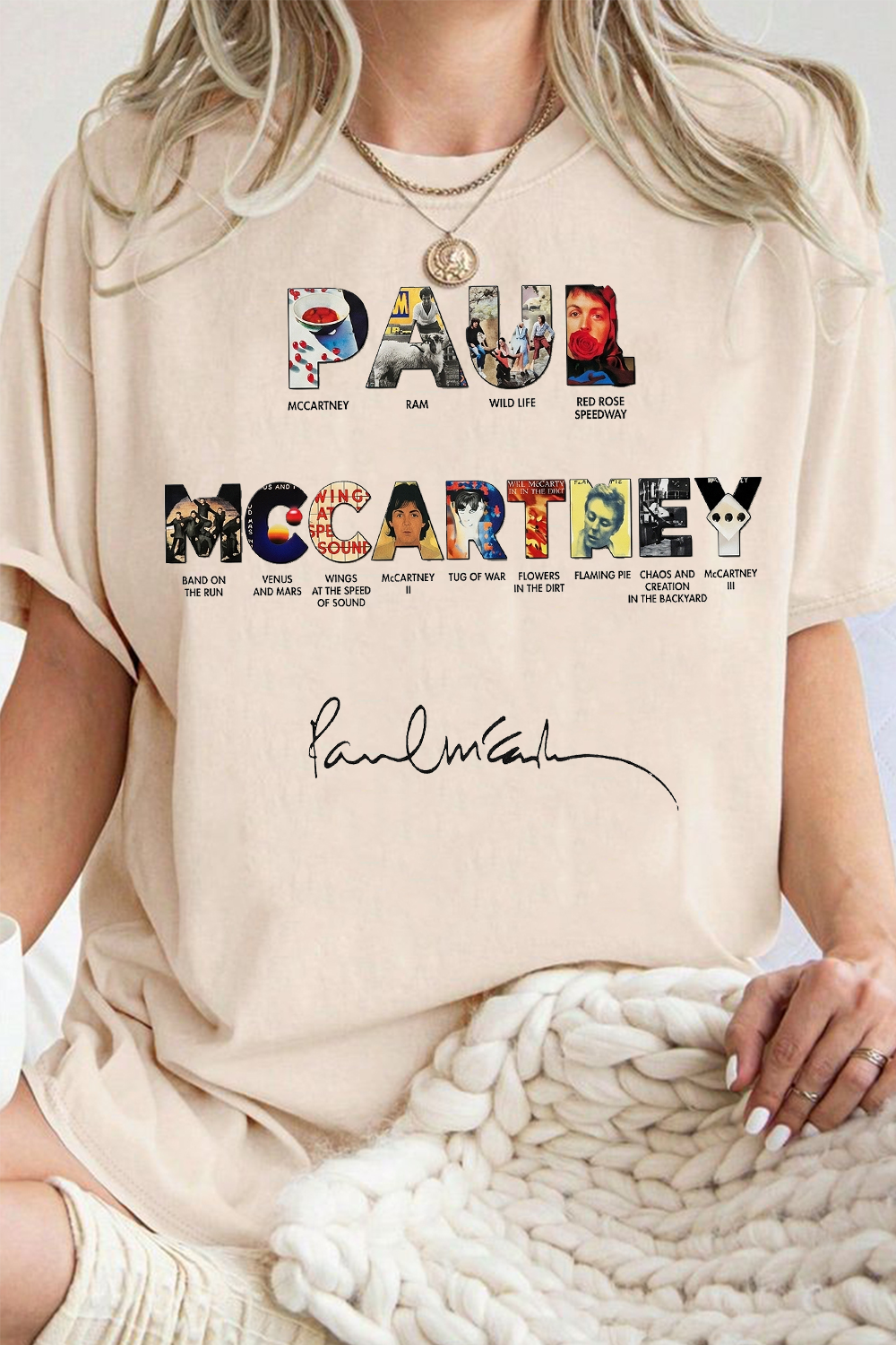 Paul Mccartney Print Women Shirt