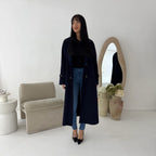 Womens Trench Belted Buttoned Coat