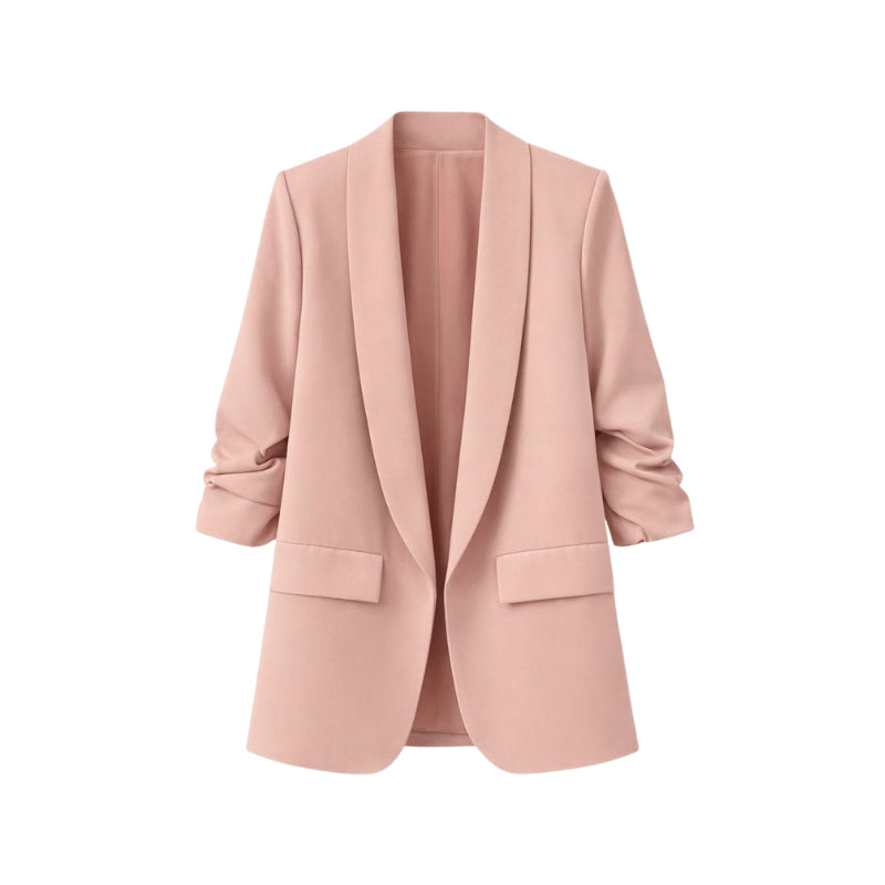 American-style pleated sleeve blazer | Women's clothing | Blazer | Pleated | Casual | Loose fit