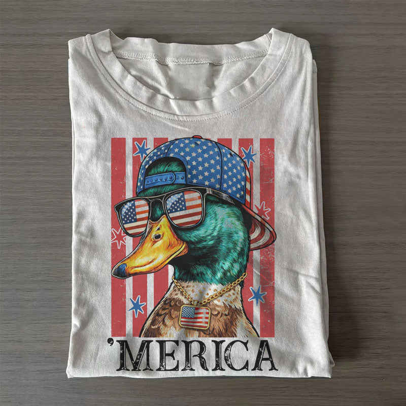 4th of July Mallard Duck T-shirt