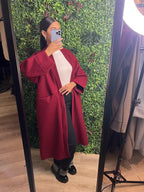 Women's long trench coat, original casual style long-sleeved jacket
