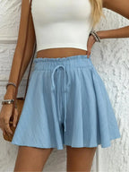 Women's All Over Print Knot Front Shorts