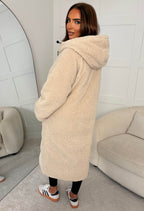Double Trouble Black Reversible Borg Padded Puffer Coat