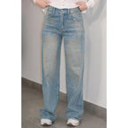 Jeans - with shimmering details, vintage style, with pockets, available in two styles.
