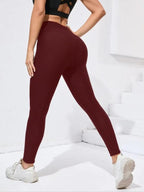 Women's Fleece Lined Lamb Velvet Leggings, High Waist Sporty Style, Fall & Winter Warmth, Tight-Fitting Plain Design, S-Xxl Sizes(gift) Fabric Womenswear