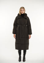 Extra Long Length Belted Button Jacket Splashproof