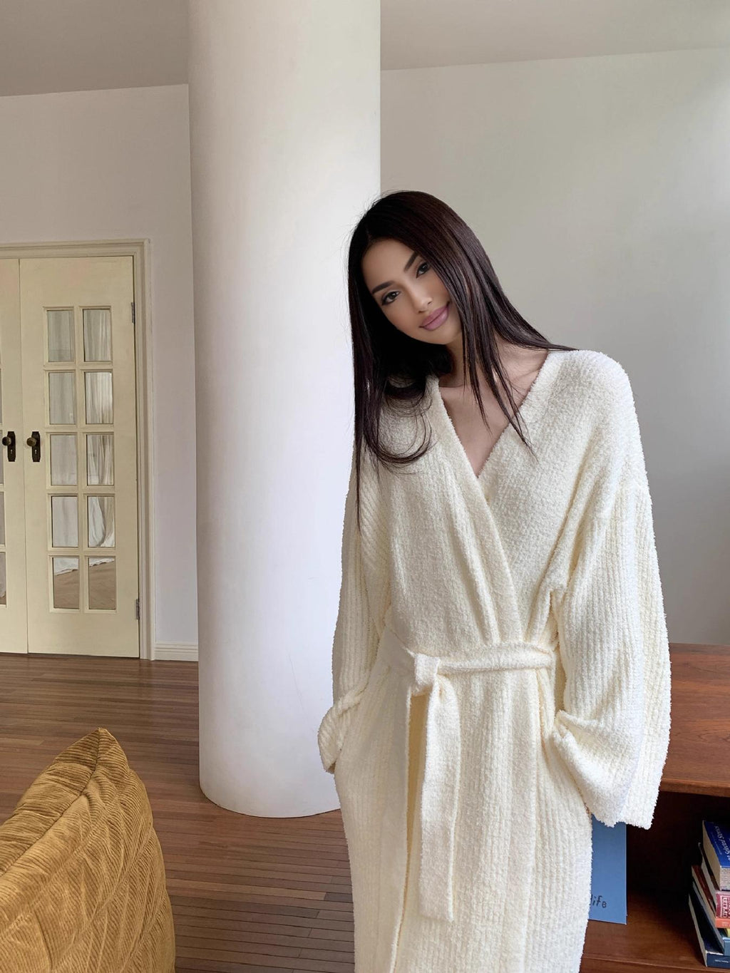 Women's Double-Sided Fleece Robe
