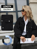 Women's distressed denim jacket