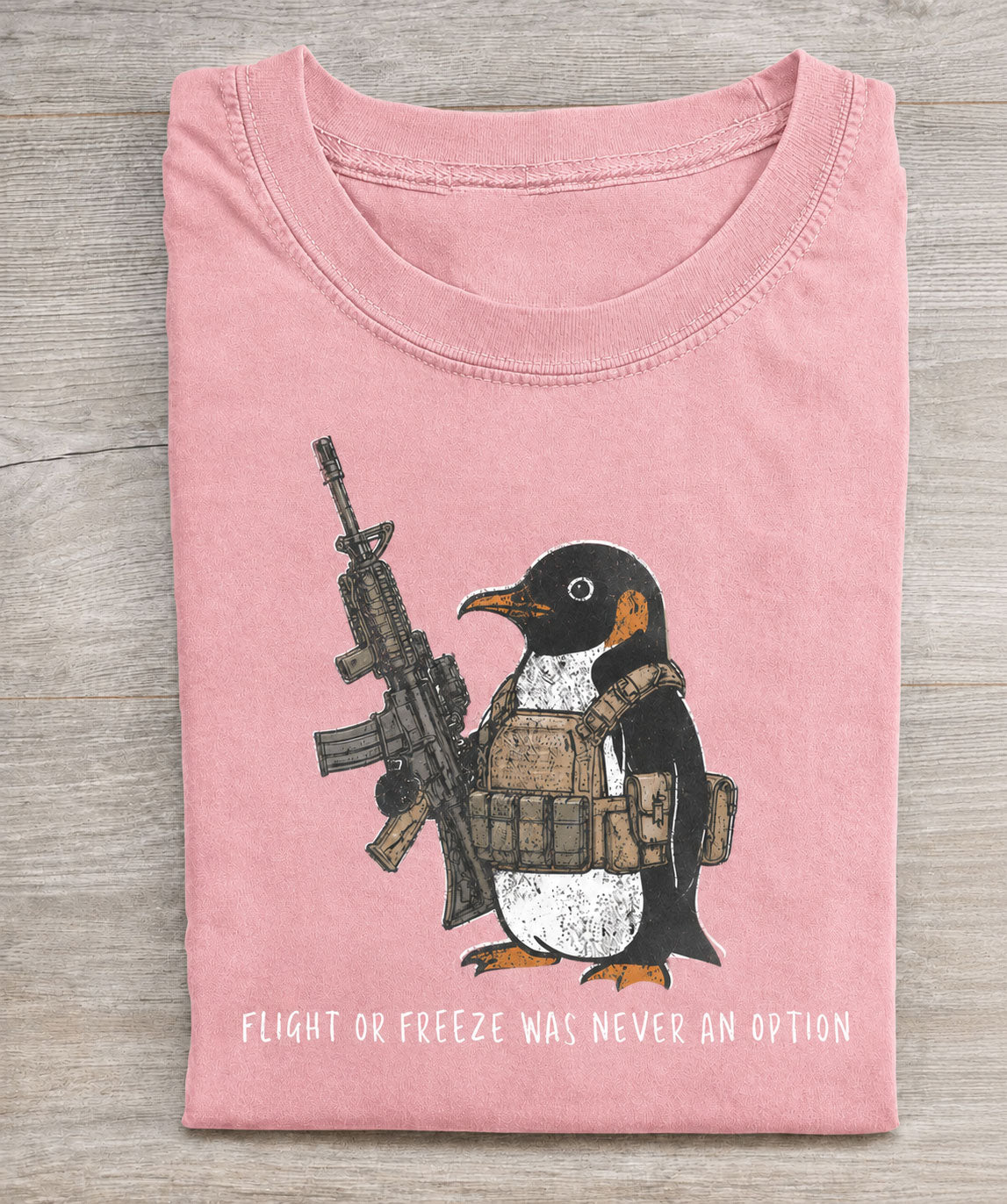 Flight Or Freeze Was Never An Option Vintage Comfort Colors Tee