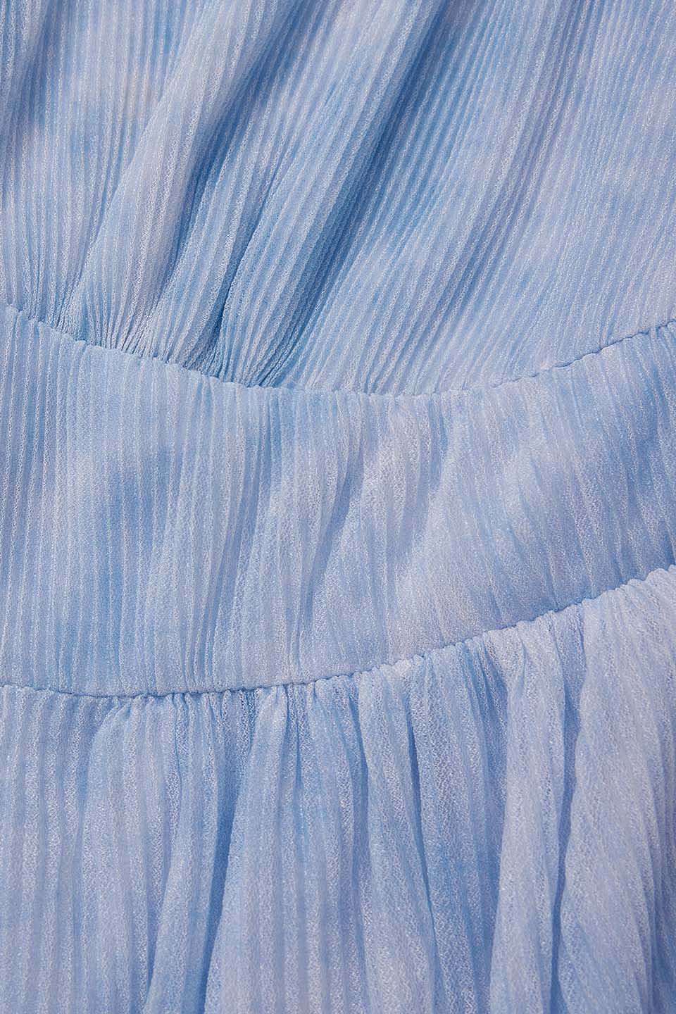 Curveins Plus Size V-Neck Ruffle Hem Tiered Maxi Dress