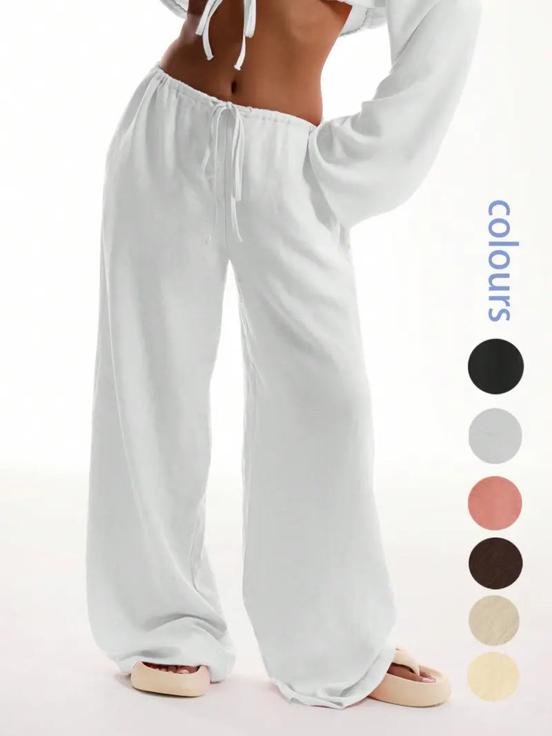 Women's Solid Pocket Pants