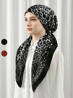Elegant Satin Hijab Scarf, Soft Breathable Fabric, Easy Sweat Absorption, Perfect for Daily Wear, Elastic Fit Design, Head Scarf