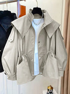 Women's Elegant Baggy Windbreaker Coat