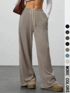 High Waist Comfortable Wide Leg Casual Jogging Pants