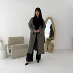 Womens Trench Belted Buttoned Coat