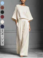 Women's Summer Fashion Elegant Bell Sleeve Set