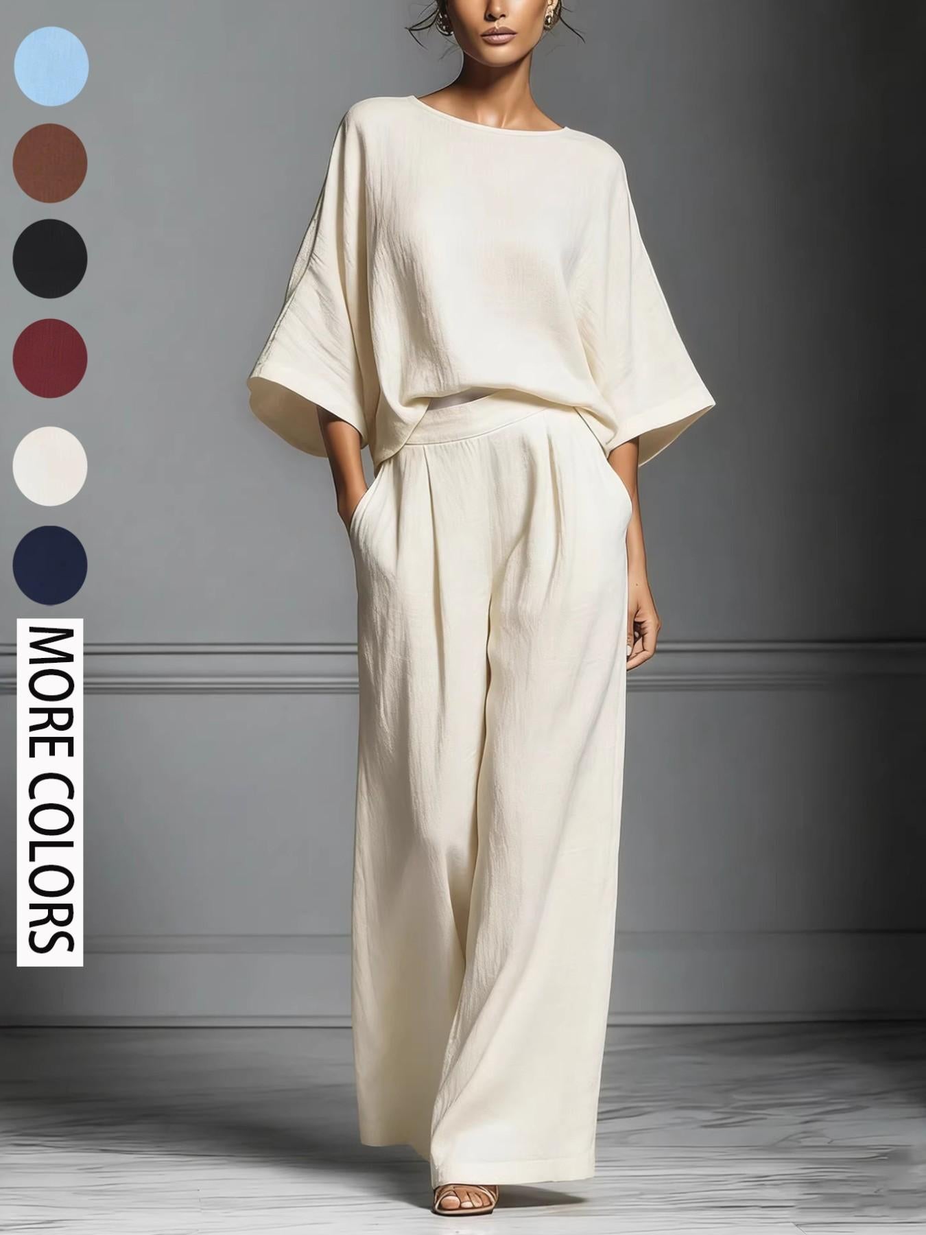 Women's Summer Fashion Elegant Bell Sleeve Set